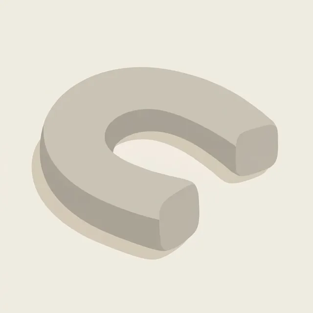 A plain C-shaped body pillow of even thickness